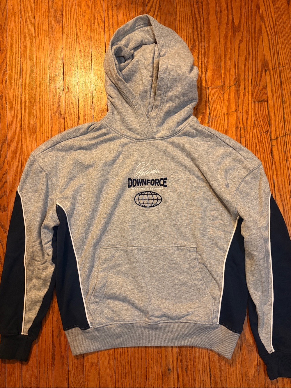 Grey Hollister Boxy Hoodie